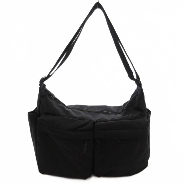 ユニクロ UNIQLO 25SS マルチポケットショルダーバッグ ナイロン ブラック /UO メンズ...