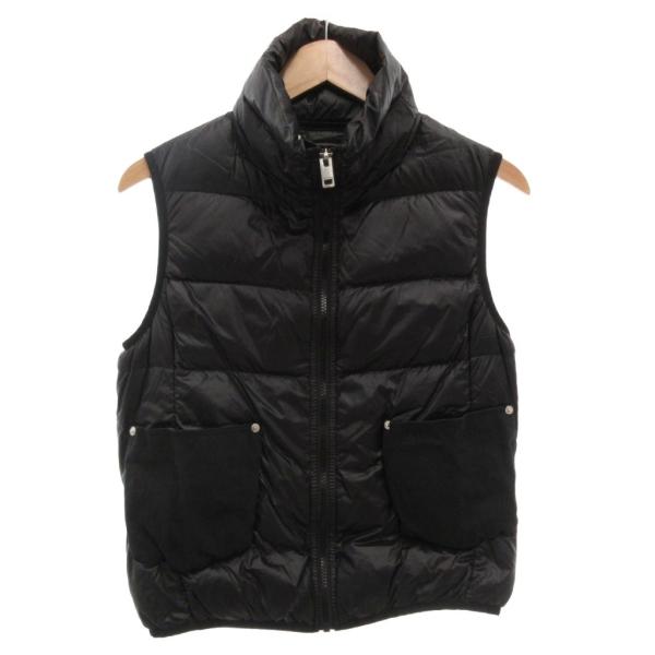 ディーゼル DIESEL ダウンベスト ジップアップ 黒 ブラック スタンドカラー /FF レディー...