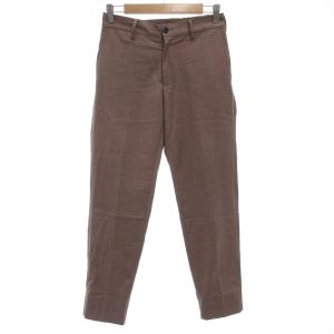 ジュンレッド JUNRed パンツ スラックス テーパード センタープレス S 赤茶系 /GV メンズ