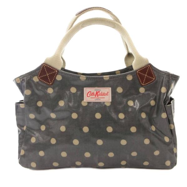 キャスキッドソン Cath Kidston トートバッグ 手提げ ドット PVC コーティング ロゴ...