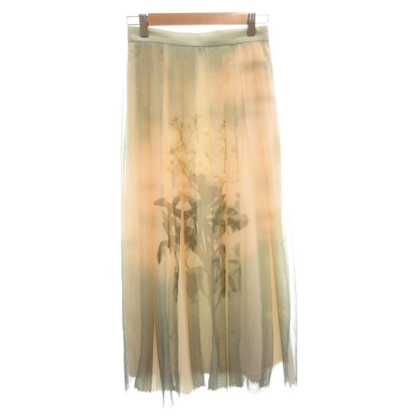 未使用品 アメリヴィンテージ Ameri VINTAGE タグ付き チュールプリーツスカート ロング...