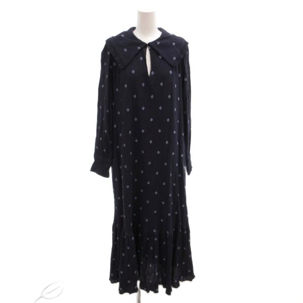 ヌキテパ 23AW Cotton Gauze Full Embroidery Frill Colla...