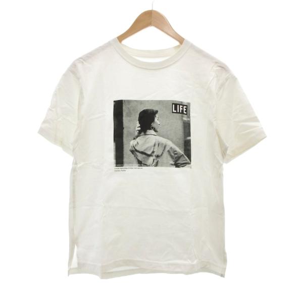 23区 オンワード樫山 23SS LIFE PHOTO Tシャツ 半袖 38 白 ホワイト /MG ...