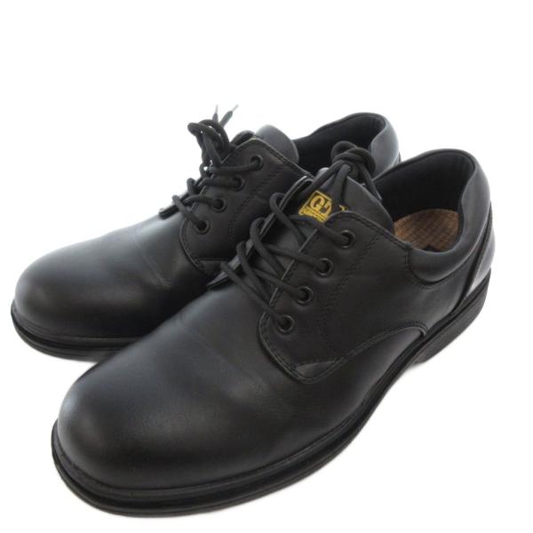 ホーキンス Hawkins 美品 生活防水 プレーン ウォーキングシューズ フェイクレザー 27.5...