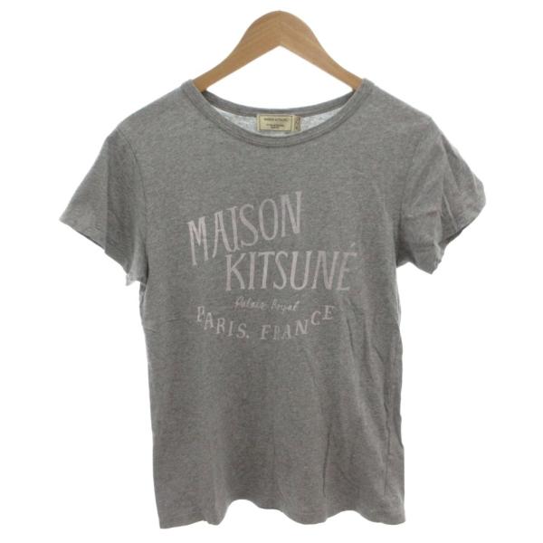 メゾンキツネ MAISON KITSUNE パレロワイヤル Tシャツ カットソー 半袖 ロゴ プリン...