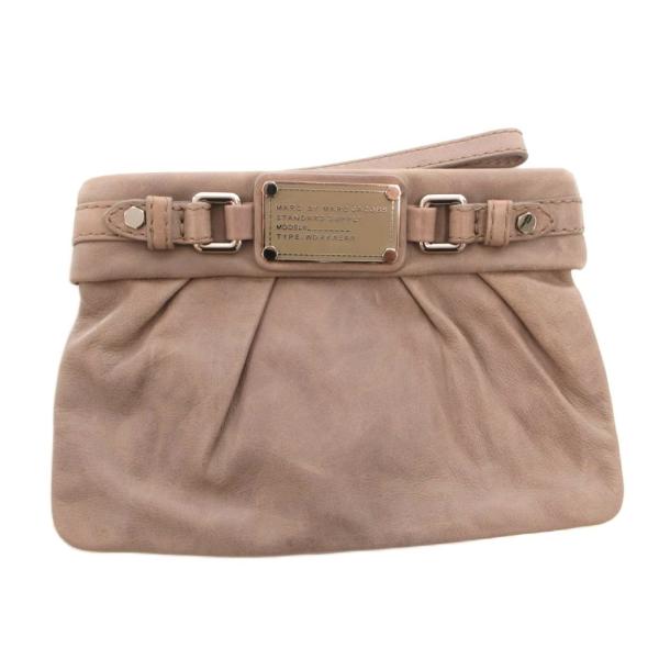 マークジェイコブス MARC JACOBS クラッチバッグ セカンド ポーチ ベージュ /FF レデ...