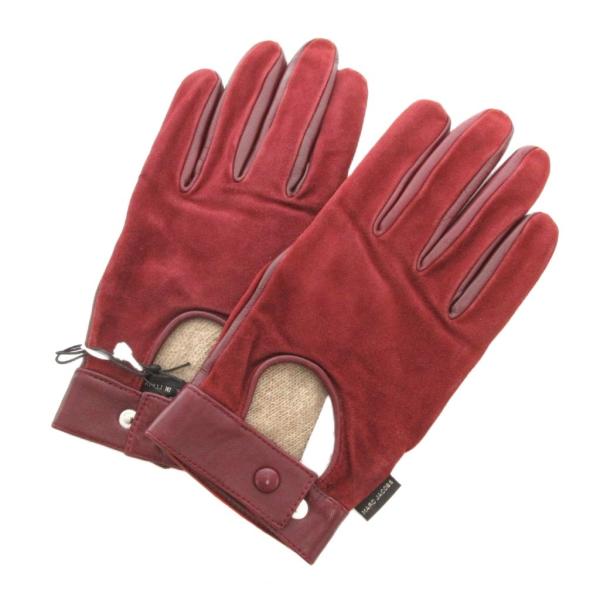 未使用品 マークジェイコブス MARC JACOBS タグ付き 手袋 グローブ 羊革 やぎ革 裏地 ...