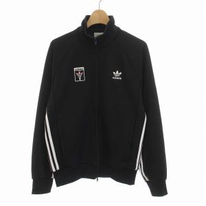 アディダスオリジナルス Flame Trefoil Track JKT フレイム トレフォイル トラック トップ ジャケット ジャージ 長袖 ジップアップ M 黒