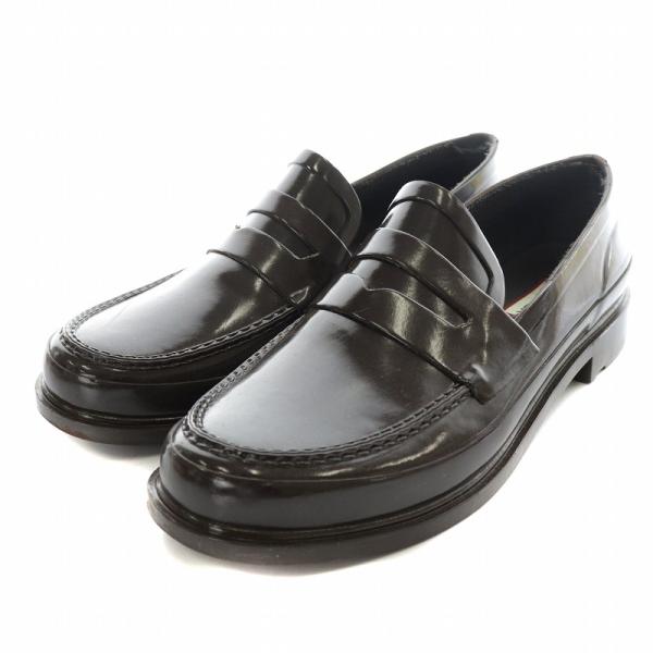 ハンター HUNTER メンズリファインドペニーローファーグロス レインシューズ ラバー 7 25....