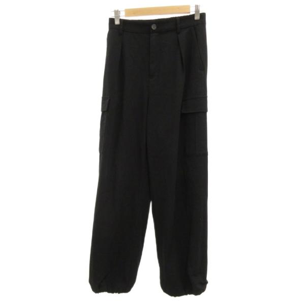 ロペピクニック ROPE Picnic カーゴパンツ テーパード タック 38 黒 ブラック /JS...