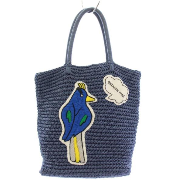 ラドロー LUDLOW コードバッグ ハンドバッグ 刺繍 紺 /TK レディース