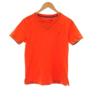 ブラックレーベルクレストブリッジ BLACK LABEL CRESTBRIDGE Tシャツ カットソー Vネック 半袖 1 オレンジ /RR メンズ