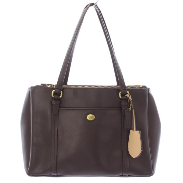 コーチ COACH トートバッグ ショルダーバッグ レザー 茶 ブラウン F25669 /TK レデ...