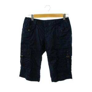 ネイヴ Nave パンツ カーゴ ハーフ リネン混 0 紺 /KZ レディース中古 【ベクトル 古着】