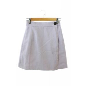 アースミュージック&エコロジー プレミアムレーベル Premium Label スカート ラップ 台形 ひざ丈 S ラベンダー /NY レディース【ベクトル