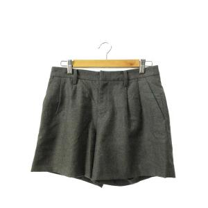 イエナ IENA パンツ タック ショート ウール 36 グレー /OM レディース中古 【ベクトル 古着】