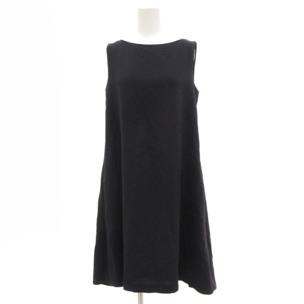 フォクシーニューヨーク FOXEY NEW YORK ノースリーブワンピース ひざ丈 バックプリーツ...