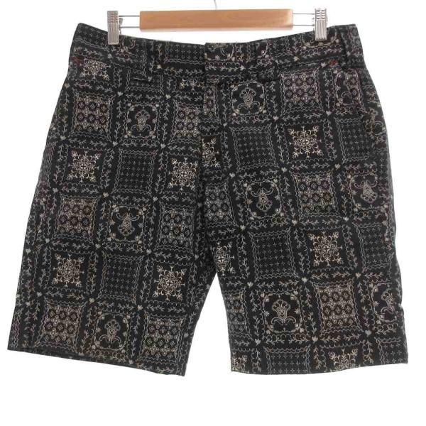 ディッキーズ Dickies ワークパンツ ショーツ ハーフ 総柄 32 紺 ネイビー /JS ■G...