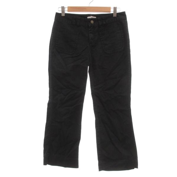 カルバンクライン CALVIN KLEIN コットンパンツ ブーツカット ジッパーフライ 0 黒 ブ...