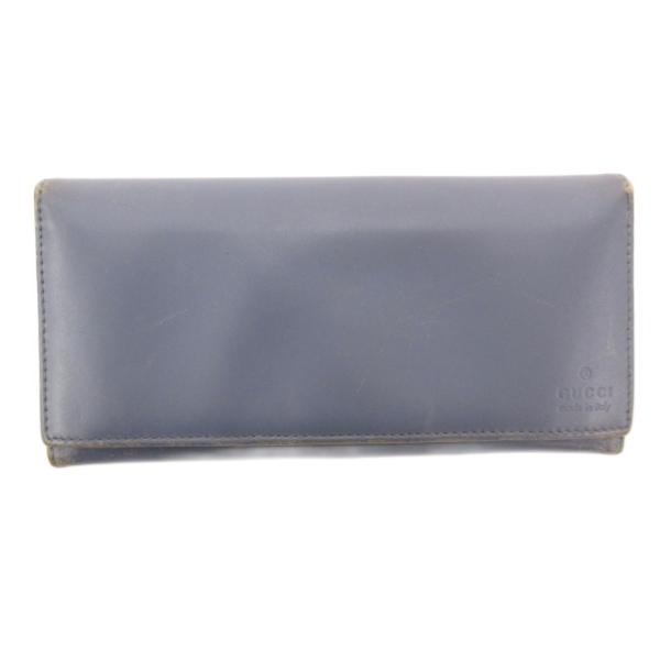グッチ GUCCI 長財布 ウォレット ロゴ レザー ライトブルー 274419・2149 /JS ...
