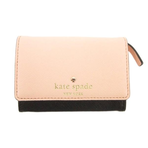ケイトスペード KATE SPADE カードケース コインケース 二つ折り キーリング付き レザー ...