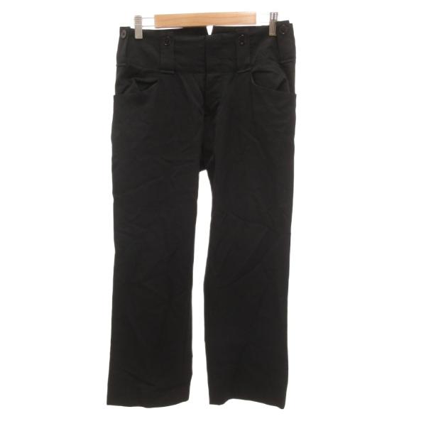 ワイズ Y's ヨウジヤマモト パンツ スラックス ストレートシルエット 3 黒 ブラック /JS ...