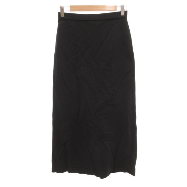 イッセイミヤケ ISSEY MIYAKE タイトスカート S ミモレ ロング 黒 ブラック /JS ...