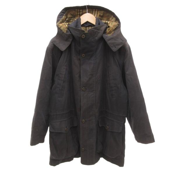 バーバリーズ Burberrys ヴィンテージ スタンドカラーコート ジャケット 中綿 フード ミド...