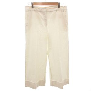イブルース i Blues スラックス パンツ 38 白 ホワイト 無地 クロップド丈 折り返し裾 713123812 /HW ■GY06 メンズ