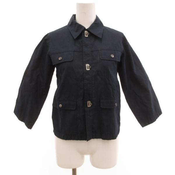 サルヴァトーレフェラガモ Salvatore Ferragamo ワークシャツジャケット ガンチーニ...