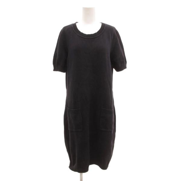 サルヴァトーレフェラガモ Salvatore Ferragamo カットワンピース ニット 半袖 マ...