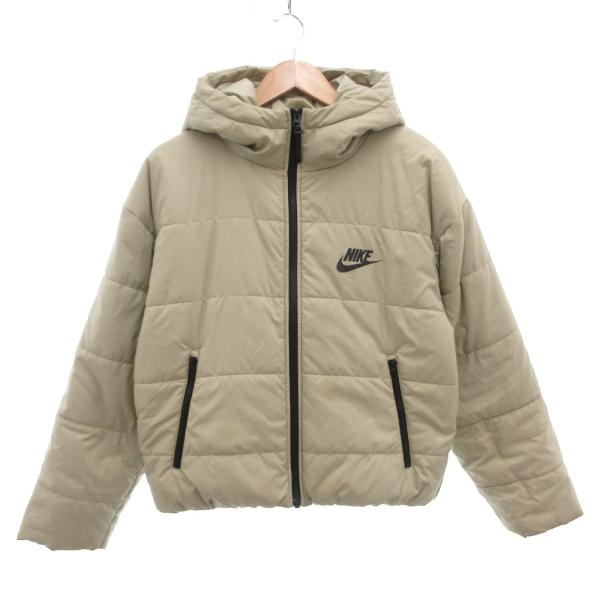 ナイキ NIKE 中綿ジャケット ブルゾン ロゴ刺繍 S ベージュ /JS ■GY12 メンズ