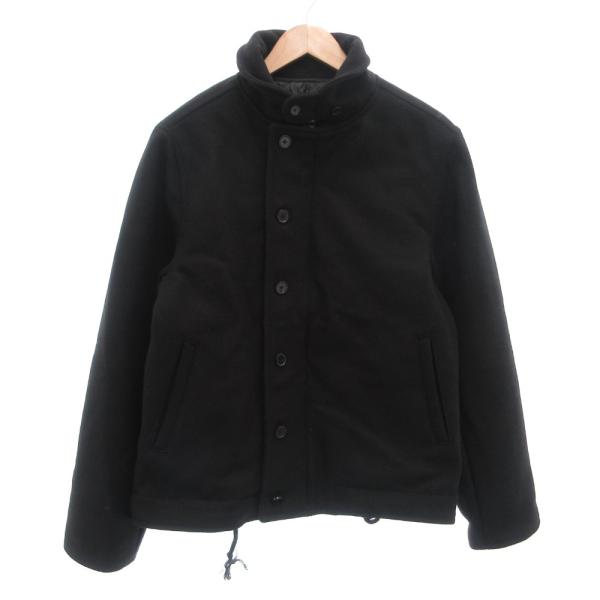 ジョーイファクトリー JOEY FACTORY ハーフコート ジャケット ウール メルトン L 黒 ...
