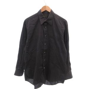 ビサルノ VISARUNO シャツ 長袖 胸ポケット L 紺 ネイビー /YJ ■GY12 メンズ