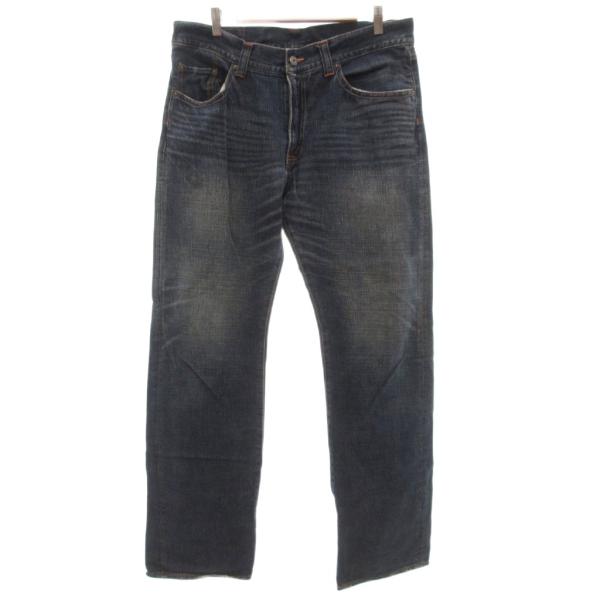 ジーエルハート GLHEART デニムパンツ ジーンズ ストレートシルエット 91 インディゴブルー...