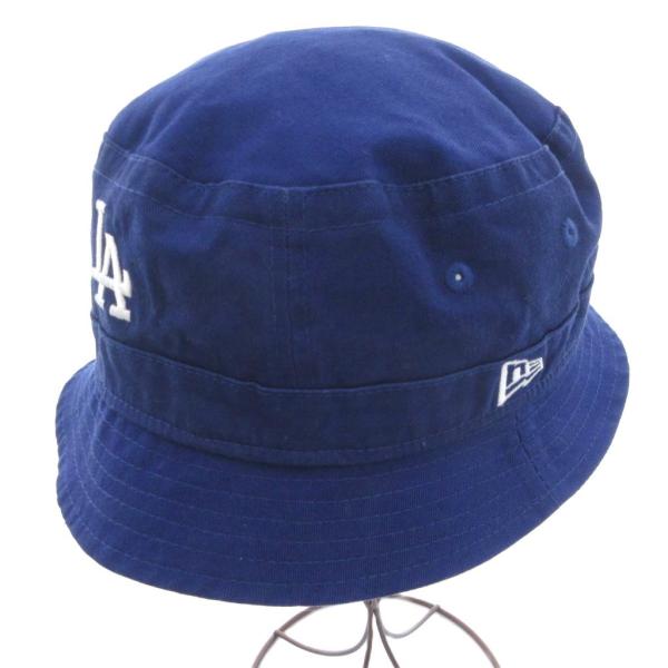 ニューエラ NEW ERA バケットハット 青 ブルー ロゴ刺繍 無地 /TQ ■GY12 メンズ
