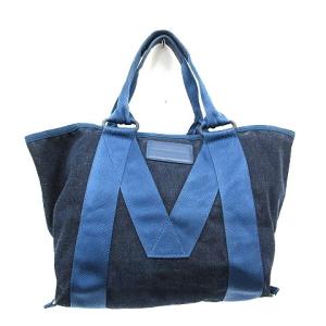 中古 マークバイマークジェイコブス MARC by MARC JACOBS トートバッグ ニュースタンダード デニム 紺 青 M0002648 /MR レディース 【ベク