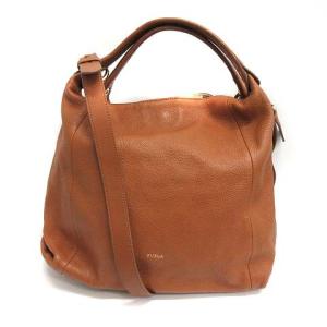 中古 フルラ FURLA バッグ ハンド ショルダー 2way レザー キャメル /YO17 レディース 【ベクトル 古着】