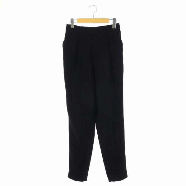 中古 エンフォルド ENFOLD ウエストゴム ジョッパーズパンツ テーパード タック 38 黒 /...