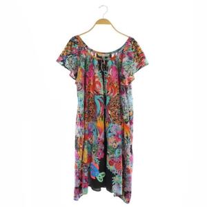 数量限定 ツモリチサト Tsumori Chisato チュニック ワンピース Aライン ひざ丈 フレア袖 総柄 2 マルチカラー 送料無料 Gdpcambodia Org