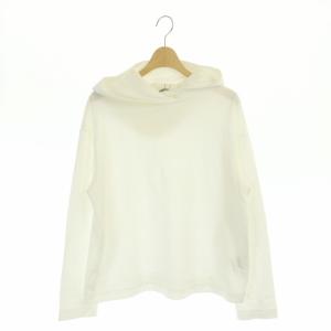 セオリーリュクス theory luxe 21AW soft cotton terry hadi プルオーバー パーカー フード 長袖 38 白 ホワイト /DF ■OS レディース