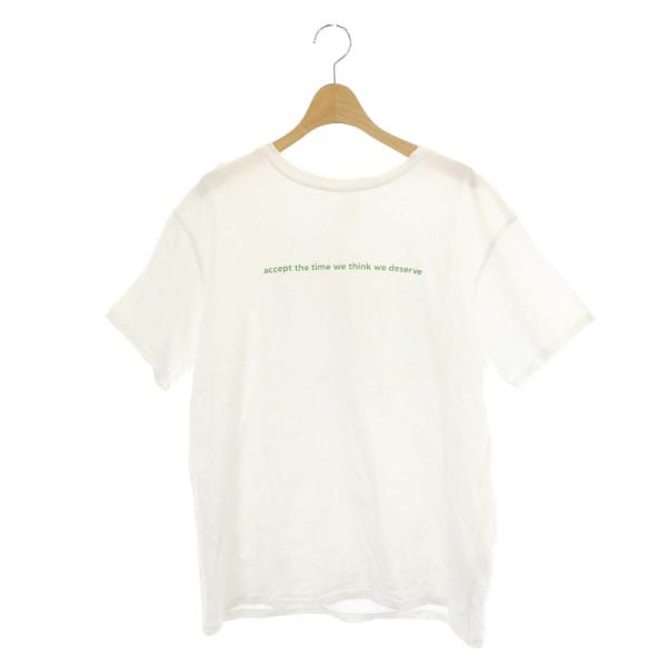 アングリッド UNGRID 22SS バックフォトプリントTee カットソー Tシャツ 半袖 F 白...