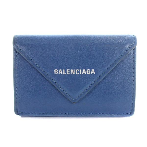 バレンシアガ BALENCIAGA FOSSILE PAPIER ペーパー ミニウォレット 財布 三...