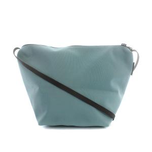 エルベシャプリエ Herve Chapelier green label relaxing別注 ビッグポシェット ショルダーバッグ ナイロン 水色 /AK13 レディース