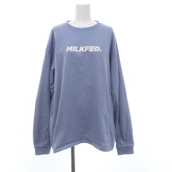 ミルクフェド MILKFED. LINE HEART WIDE L/S TEE カットソー Tシャツ...