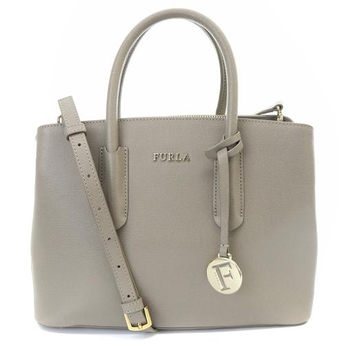 フルラ FURLA ハンドバッグ ショルダーバッグ 2way ロゴ グレージュ /SR32 レディー...