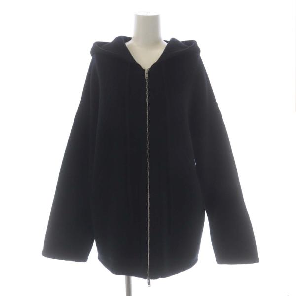 セオリー 店舗限定 FELTED WOOL CASH OVERSIZE HOODIE フード付きカー...