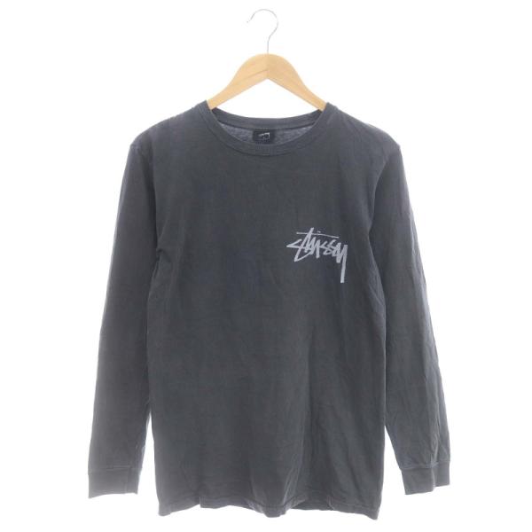 ステューシー 長袖Tシャツ ロゴプリント S チャコールグレー /DO ■OS メンズ STUSSY...