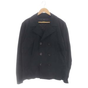 ディーゼル DIESEL 中綿ライナー付Pコート アウター ナイロン混 XL 黒 