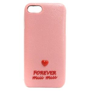 ミュウミュウ miumiu iPhoneケース 6 / 6S レザー FOREVER ROSA ピンク ■016 レディース｜vectorpremium